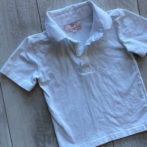 Smockingbird boys short sleeve white polo 2T